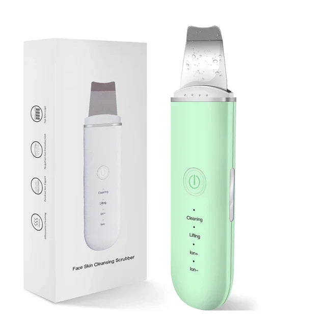 🌊 Ultrasonic Face Scrubber – Deep Pore Cleanser & Lifter 💆‍♀️